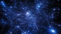 Abstract representation of a vast network of interconnected nodes in space