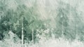 Abstract Textured Winter Forest Scene. Generative AI Royalty Free Stock Photo