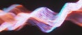 Abstract representation of wires illustrating data dynamics and speed through vibrant patterns Royalty Free Stock Photo