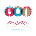 Abstract restaurant menu card design