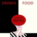 Abstract restaurant menu design