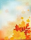 Abstract retro autumn background for your design.