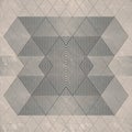 Abstract retro background with symmetrical geometric ornamentation. 3d rendering Royalty Free Stock Photo