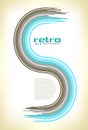 Abstract retro disco background - vector. Royalty Free Stock Photo