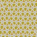 Abstract retro distorted yellow orange triangular shapes pattern Royalty Free Stock Photo