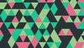 Abstract retro pattern of geometric shapes.Geometric hipster triangular background, vector