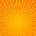 Abstract Retro Rays Orange Background