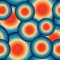 Abstract Retro Seamless Backround Discs Vintage Seamless Pattern Repeating Pattern