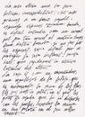 Old vintage letter ink handwriting calligraphy black text background