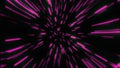 Abstract retro of warp or hyperspace motion in blue purple star trail 3d illustration. Speed of light, neon glowing rays in motion Royalty Free Stock Photo