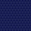 Abstract retro white hexagon pattern design on purple background. illustration vector eps10