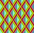 Abstract rhombuses background in bright pink, green and blue colours