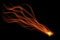 Abstract ribbon flame