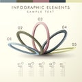 Abstract ring shape infographics