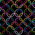 Abstract rings seamless pattern for your design