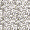 Abstract ripple line seamless pattern. Wavy swirl ornamental bac