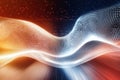 Abstract rippling gradients glowing with calming energy and peaceful vibes create mesmerizing visual experience