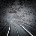 Abstract road tunnel