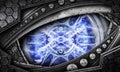 Abstract robot eye background Royalty Free Stock Photo