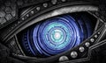 Abstract robot eye background Royalty Free Stock Photo