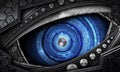 Abstract robot eye background