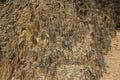 abstract rock background. Layers of sedimentary and granite rocks Royalty Free Stock Photo