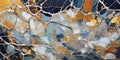 Abstract rock cut pattern with blue, black, grey and white background Royalty Free Stock Photo