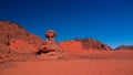 Abstract Rock formation aka pig or hedgehog at Tamezguida, Tassili nAjjer national park, Algeria Royalty Free Stock Photo