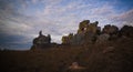 Abstract Rock formation aka window at Isalo national park, Madagascar Royalty Free Stock Photo