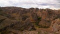 Abstract Rock formation in Isalo national park at sunset, Madagascar Royalty Free Stock Photo