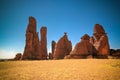 Abstract Rock formation at plateau Ennedi aka stone forest in Chad