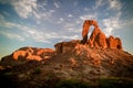 Abstract Rock formation at plateau Ennedi aka window arch in Chad