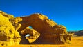 Abstract Rock formation at Tamezguida, Tassili nAjjer national park, Algeria Royalty Free Stock Photo