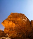 Abstract Rock formation at Tamezguida, Tassili nAjjer national park, Algeria Royalty Free Stock Photo
