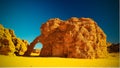 Abstract Rock formation at Tikoubaouine aka elephant in Tassili nAjjer national park, Algeria Royalty Free Stock Photo