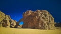 Abstract Rock formation at Tikoubaouine aka elephant in Tassili nAjjer national park, Algeria Royalty Free Stock Photo