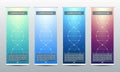 Abstract roll up banner for presentation and publication. Science, technology and business template. DNA structure Royalty Free Stock Photo