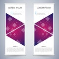 Abstract Roll up banner for presentation and publication.