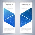 Abstract Roll up banner for presentation and publication. Science, technology and business templates. Structure of Royalty Free Stock Photo