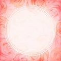 Abstract romantic rose background in red colors. Vector