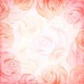 Abstract romantic vector background in pink colors. Vector illustration