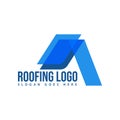 Abstract Roofing House Logo