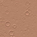 Abstract rose copper brown rain drops circles seamless pattern, sand surface Royalty Free Stock Photo