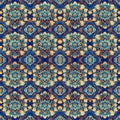 Abstract Rosette flowers design Mirror Pattern Seamless. Pattern mirrored repeat for background. Generative AI