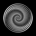 Abstract rotated lines in circle form as background. Design element for prints, logo, sign, symbol and textile pattern