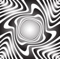 Abstract rotating shapes. Dynamic swirling, twirling background Royalty Free Stock Photo