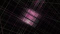 Abstract rotating shimmering cube on black background, seamless loop. Animation. Concept of 3D modelling, creating Royalty Free Stock Photo