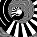 Abstract rotation circle design. Lines texture.