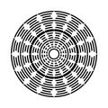 Abstract rotation circular design element. Circle geometric pattern Royalty Free Stock Photo