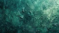 Abstract roughly plastered stone concrete wall, surface painted in dark turquoise color. Pattern color stucco background. Royalty Free Stock Photo